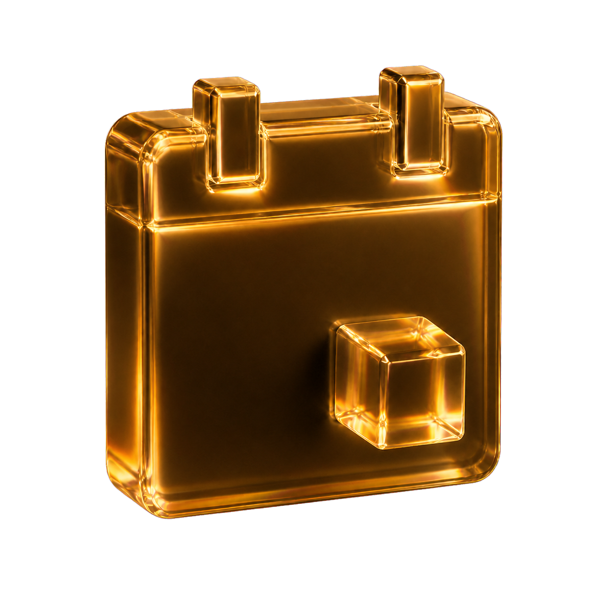Iridescent 3D calendar